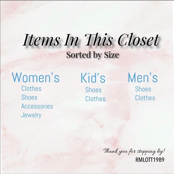 . Other - Items & Sale you will find in this closet